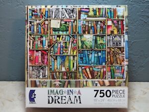 Imag-in-a-Dream Jigsaw Art Puzzle (Bookshelf) Sealed 750 pcs Ceaco