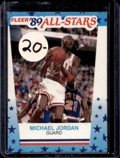 1989-90 Fleer Michael Jordan All Star Sticker #3 Bulls