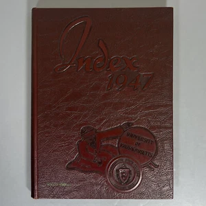 INDEX 1947 - University of Massachusetts YEARBOOK - UMASS Amherst - Foto 1 di 7