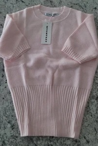 New, Women's Murmurey, Sweater, Pink, Short Sleeves, Size Small - Picture 1 of 3