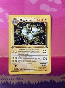 Pokemon Karte Magneton Fossil 1. Edition Rare 26/62 Near Mint - Bild 1 von 2