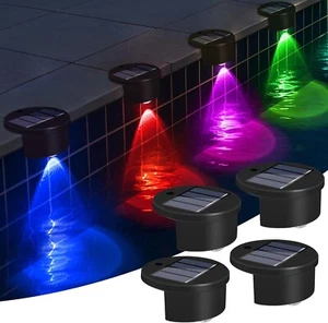 Solar Above Ground Pool Lights, 6 Pack Waterproof Swimming Pool Side Light, O - Picture 1 of 8