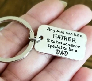 Dad Keychain, Dad Gift, Gifts for Dad, Dad Key Ring, Father Son, Dad Daughter - Picture 1 of 5