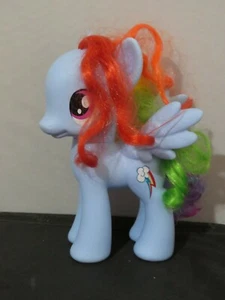 Rainbow Dash My Little Pony Hasbro 2013 Large Blue Vinyl C-029A Pegasus PONY 9" - Picture 1 of 5