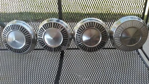 (4) OEM 1965 1966 Plymouth Fury Belvedere Dog Dish Hubcaps Mopar Wheelcovers - Picture 1 of 8