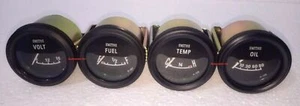 Smiths replica Electrical Gauge Kit 52 mm Temp Oil Fuel Volt Gauge Black bezel - Bild 1 von 6