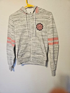 Roma Concept by Rosee Women's Size M Pink Love Zip Up Hoodie - Picture 1 of 10