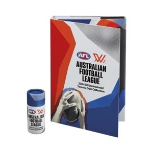 Australian 2024 One Dollar $1 AFL Premiership Empty Coin Tube & Empty Folder - Picture 1 of 3