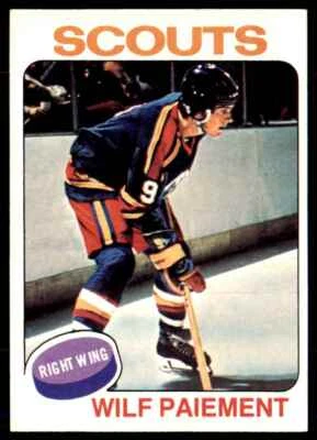 1975-76 Topps Wilf Paiement Kansas City Scouts #195 - Image 1 of 2