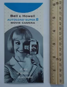 Bell & Howell Autoload Super 8 Film Camera Cartella Pubblicità Vintage - Foto 1 di 1