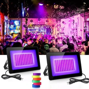 Outdoor Ultraviolet Blacklight 395nm UV Flood Light with Plug Glue Curing Lamp - Picture 1 of 15