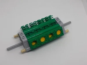 Lego® Technic V8 Motor Kolben grün 2850 Technik Block Zylinder ohne Schlitz - Picture 1 of 2