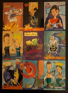 1995 FLEER ULTRA MTV ANIMATION PREMIERE EDITION 9 CARD UNCUT PROMO SHEET  - Picture 1 of 2