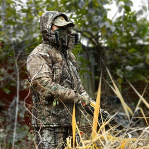 Camouflage Suit Winter Warm Padded Waterproof Thicken Real Tree Hunting Clothes - Picture 1 of 18