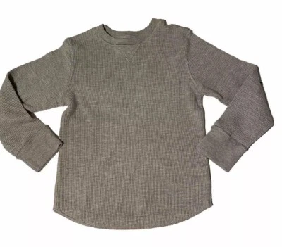 Place EST 1989 Boys S 5/6 Gray Waffle Knit Pullover Shirt  - Image 1 of 4