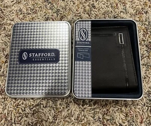 Cartera de viajero de cuero Stafford marrón supp. 04154-1 31ST2003 - Imagen 1 de 3