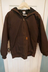 GUC Mens Brown Carhartt Jacket. with Hood Size XL - Imagen 1 de 4