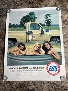 Vintage Agribusiness EB Gee Seed Poster Girls Truck Pin Up 22 X 17 - Picture 1 of 4