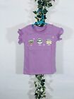 T-shirt fille Star Wars Yoda Ruffle manches courtes violet 2T
