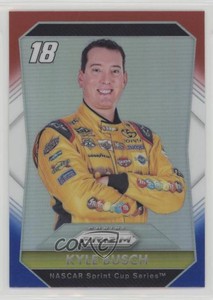 2016 Panini Prizm NASCAR Red White & Blue Prizm Kyle Busch #18