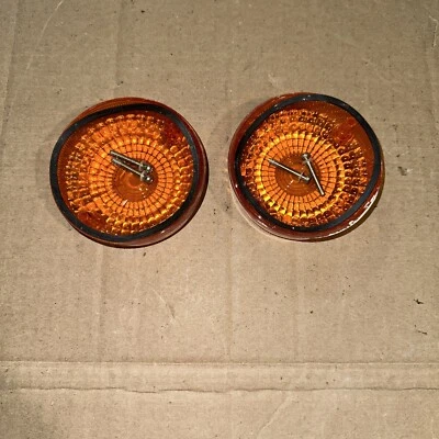 Honda GL1100 GL 1100 1981 Goldwing 1000? Cubiertas para lentes de señal de giro ámbar Foto 1 de 3