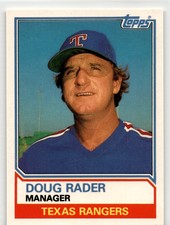 1983 Topps Traded #91T Doug Rader  Texas Rangers MLB Vintage Baseball Card