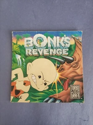 Bonk's Revenge TurboGrafx-16 Cover Manual Only - TG-16 - Image 1 of 2