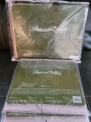 全新带标签 Peacock Alley ADRIANA COVERLET 套装 QUEEN 2 Shams 有机棉葡萄牙 — 第 1/4 张图片