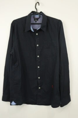PEPE JEANS Regualr Fit Black Long Sleeve Button Up Shirt Size L - Image 1 of 4