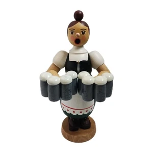 Räuchermann Erzgebirgische Helga Biermädchen Oktoberfest  - Bild 1 von 16