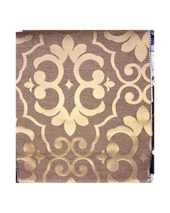 Tessuto damasco per tappezzeria coordinato apollo tinto in filo marrone alto 280 - Imagen 1 de 8
