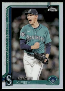 2025 Topps Chrome George Kirby REFRACTOR #223 Seattle Mariners - Picture 1 of 2