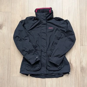 Musto Women’s Waterproof Jacket Black Size 10 EUR 38 Hooded Outdoor Sailing Coat - Picture 1 of 16