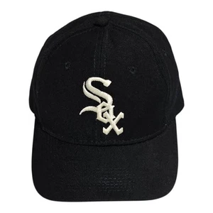 Vintage Chicago White Sox Sports Specialties Fitted Size 7 Black Wool Cap Hat - Picture 1 of 10
