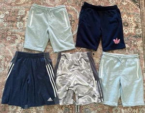 5 Pairs ADIDAS Boys Shorts Size Medium 10-12 Pull-on Elastic Waistband - Picture 1 of 2