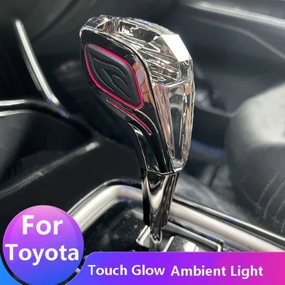Car Crystal Gear Shift Knob Head with LED 7color Light for Toyo - Image 1 of 4