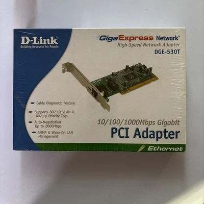 D-Link DGE-530T Rev. A1 Gigabit Ethernet Controller Desktop PCI Adapter Card - Image 1 of 4