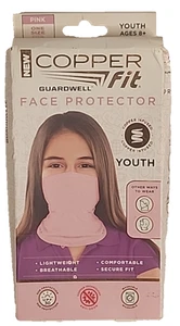Copper Fit Guardwell Face Protector Pink Youth Size Copper Infused (T25) - Picture 1 of 7