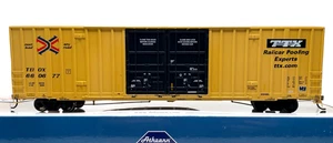 HO ATHEARN 75249 60' GUNDERSON DOUBLE DOOR BOX CAR RAILBOX TTX TBOX # 660677 - Picture 1 of 2
