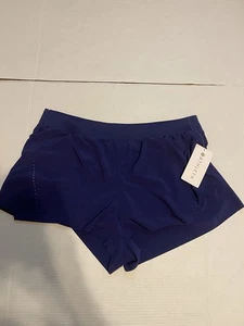 Athleta XL Fast Route Lasercut Run Short Deep Marine Purple - Picture 1 of 4