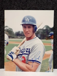 STEVE SAX LOS ANGELES DODGERS foto autografata 8" x 10" - Foto 1 di 2