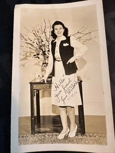 JANE WITHERS PHOTO DEC. 1941 4x2 1/2 - Picture 1 of 2