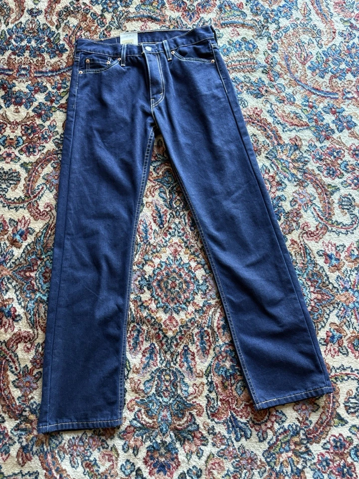 Levi's 513 Jeans Mens 30x30 Blue Slim Straight Dark Wash 100 Cotton Denim