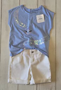 NWT GYMBOREE Girls Serpent Shirt & Shorts 2-piece Outfit - SIZE 5 - Picture 1 of 7