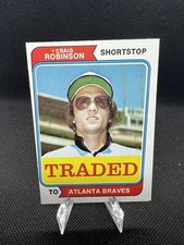 1974 Topps Traded #23T Craig Robinson Atlanta Braves Baseball Card - B