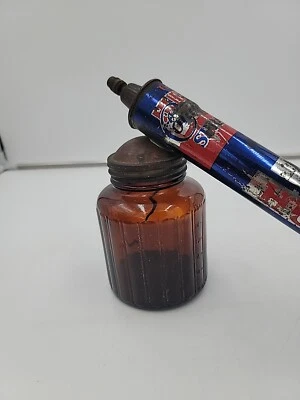 Vintage Hudson Hand Pump Bug Sprayer With Brown Glass Jar, 1950’s - Image 1 of 4