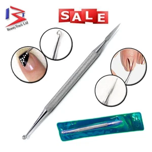 Nail Art Dotting Tool Needle / Dotter Double Ended Manicure NAIL Cuticle Scraper - Picture 1 of 3