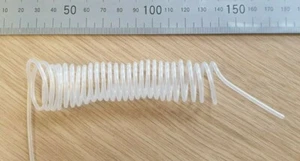 Medical Quality 1mm ID Spiral Soft Plastic Tubing - Extends up to ~1.5m - Picture 1 of 2