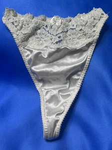 Vintage Rare Victoria'secret second skin Hi Leg panties size m Ivory Silky Soft - Bild 1 von 3