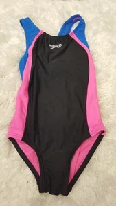 Speedo Einteiler Badeanzug Kleinkind Gr. XS Rosa Blau Neu Ohne Etikett - Bild 1 von 7